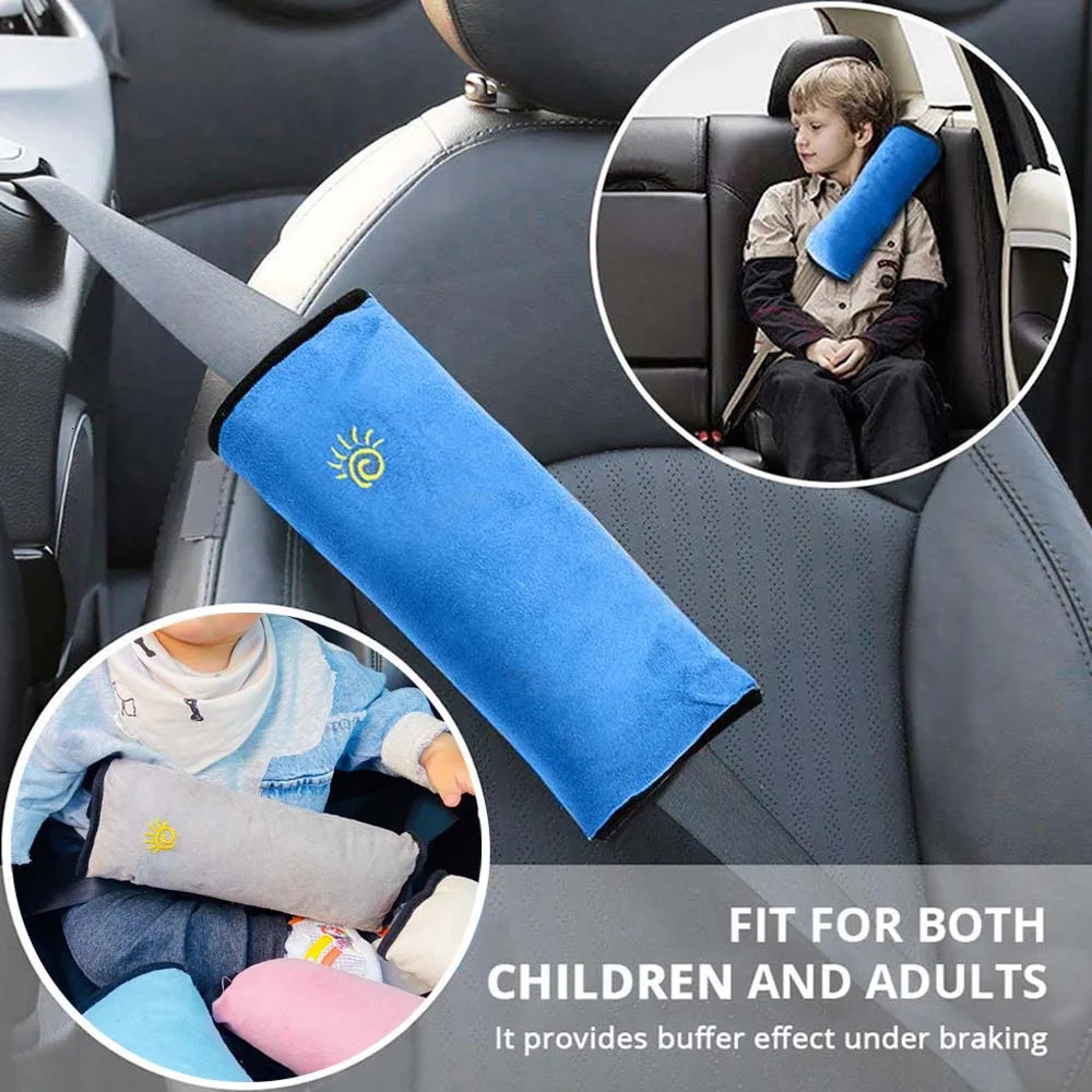 1pc Children Neck Headrest Cushion Car Seat Belts Pillow Kids Shoulder Safety Strap Protection Pads Support Car Styling Cartoon 251029