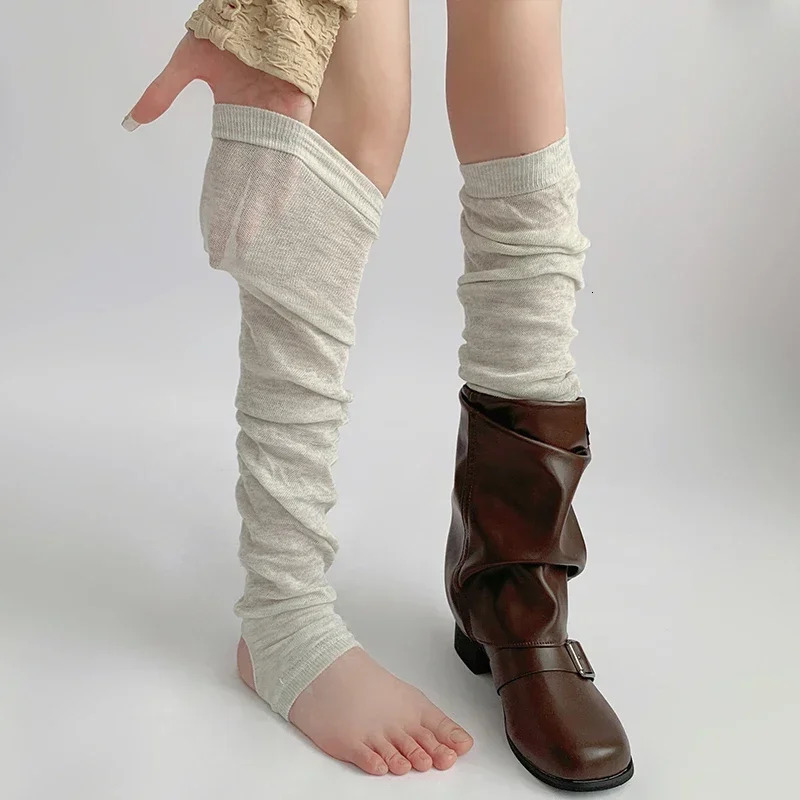 Night Teaching Room Foot Sock Womens Autumn Hose Gray Stepping Leg Warmer Ballet Sle White Pile Socks Calf Socks 251029