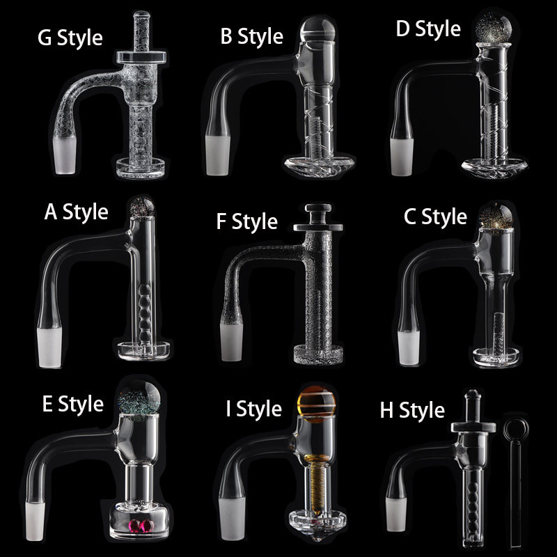 Full Weld Beveled Edge Control Tower Terp Slurper Quartz Banger terp feeder 4mm Bottom Quartz Nails 10mm 14mm Male