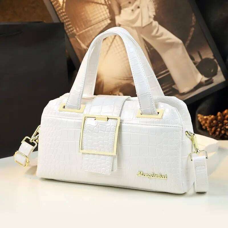 Designer Bags Fashion Leather Women's Bag 2025 New Alligator Grain Shoulder Large Capacity Handheld Pillow Bags For Women Hot Selling