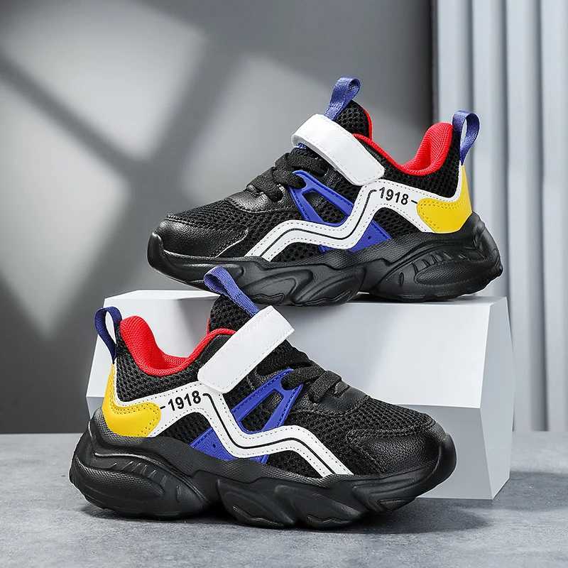 Fashion Mesh Kids Running Shoes Youngsters Teens Casual Walking Students Sneakers Breathable Soft Children Outdoor Sports Tennis L251028 XJ260303
