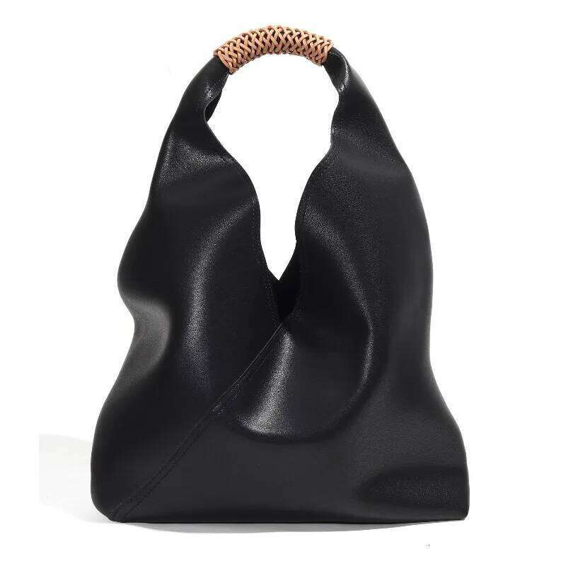 Large Capacity Light Leather Women's Commuter Underarm Handbill Shoulder Tote Bag