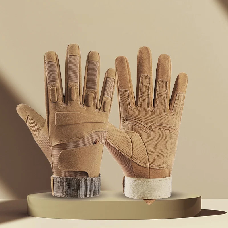 Outdoor Sports All Finger Gloves For Men Sturdy Breathable Wearresistant Protective Tactical Anti Slip Cycling 251013