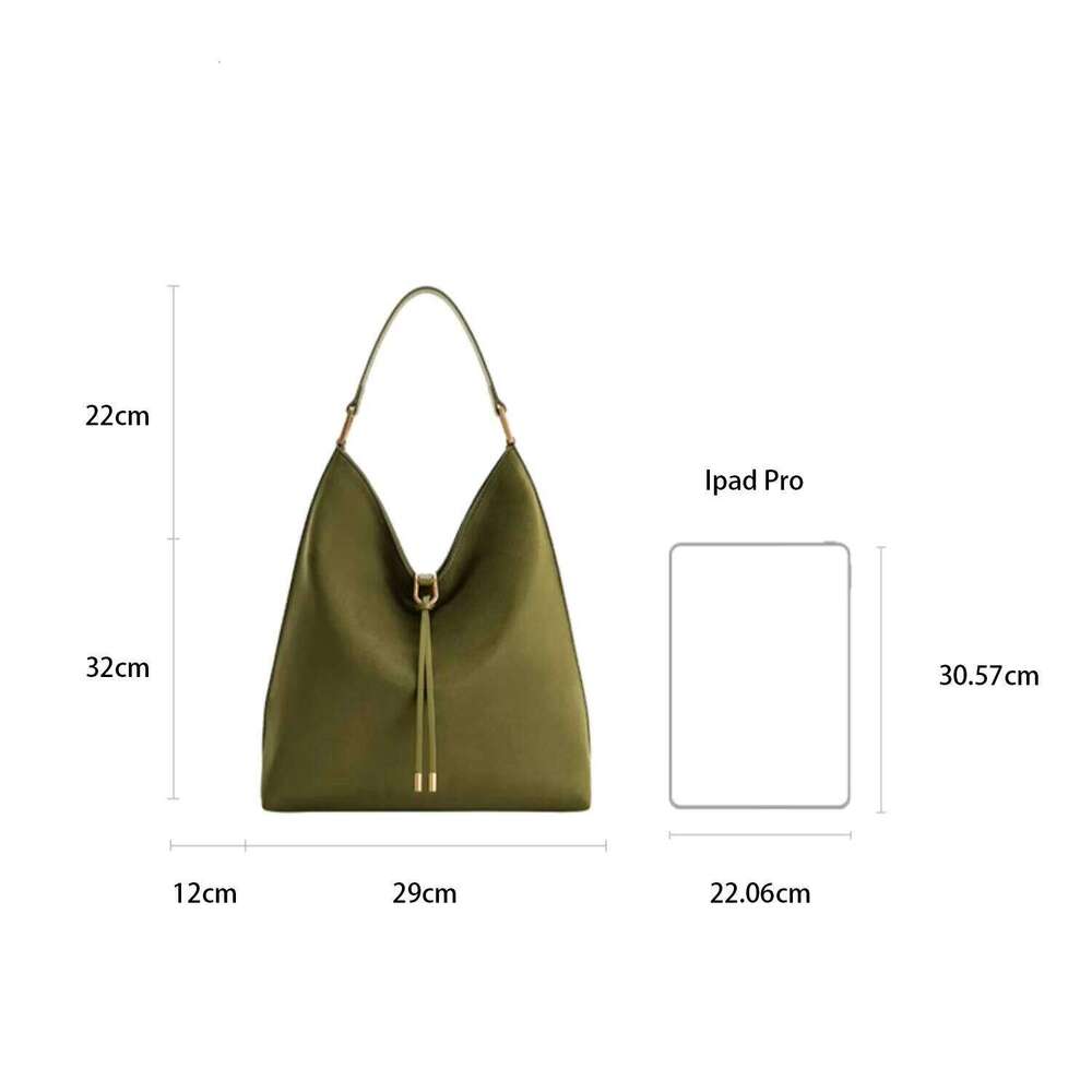 Aria Faux Suede Shoulder Large Capacity Solid Color Underarm Simple Casual Commuter Bag Designer Bags Practical Armpit Bag