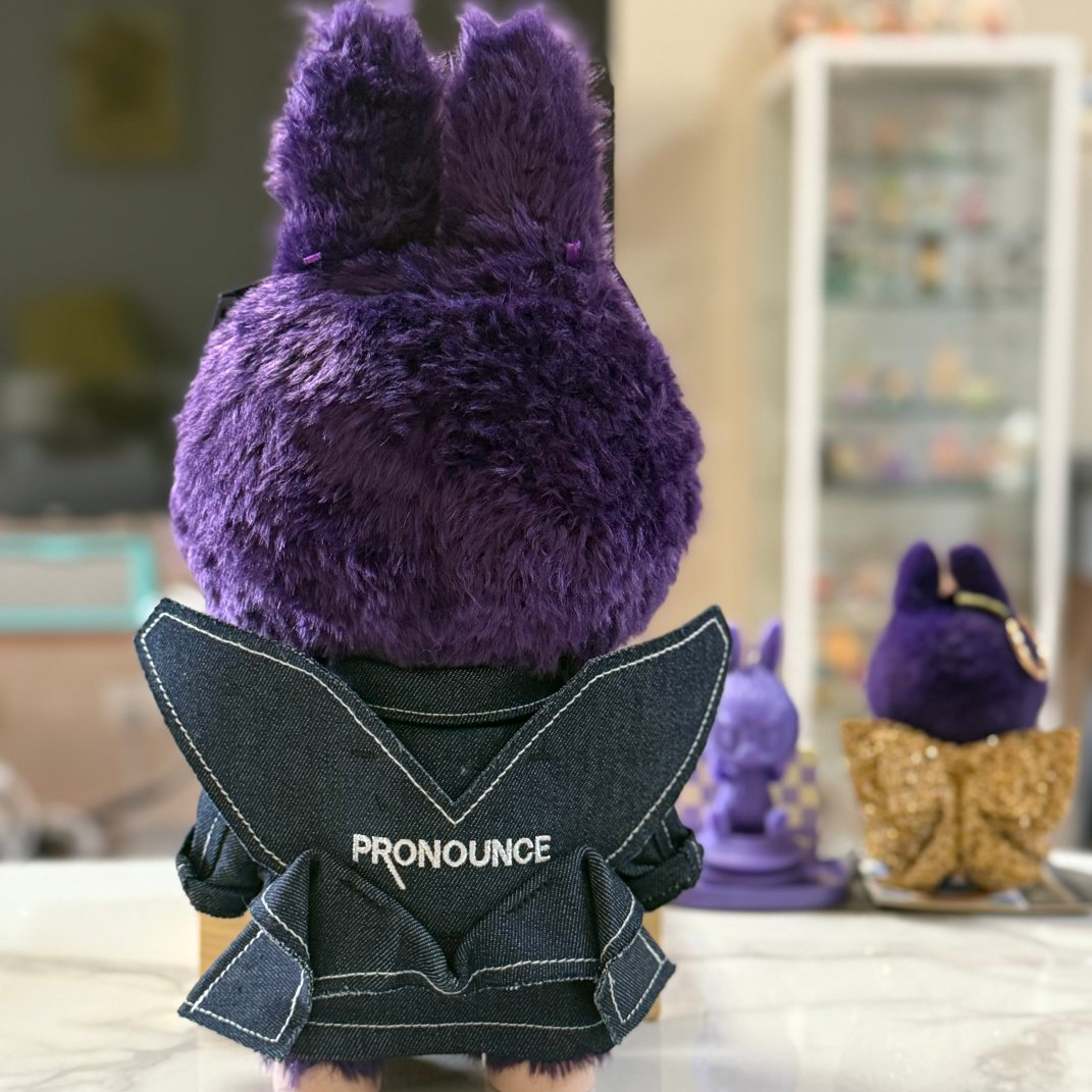 High Quality 38cm Big LABUBU PRONOUNCE WINGS of FANTASY Vinyl Plush Toy Creative Sunglasses Figure Cute Toys