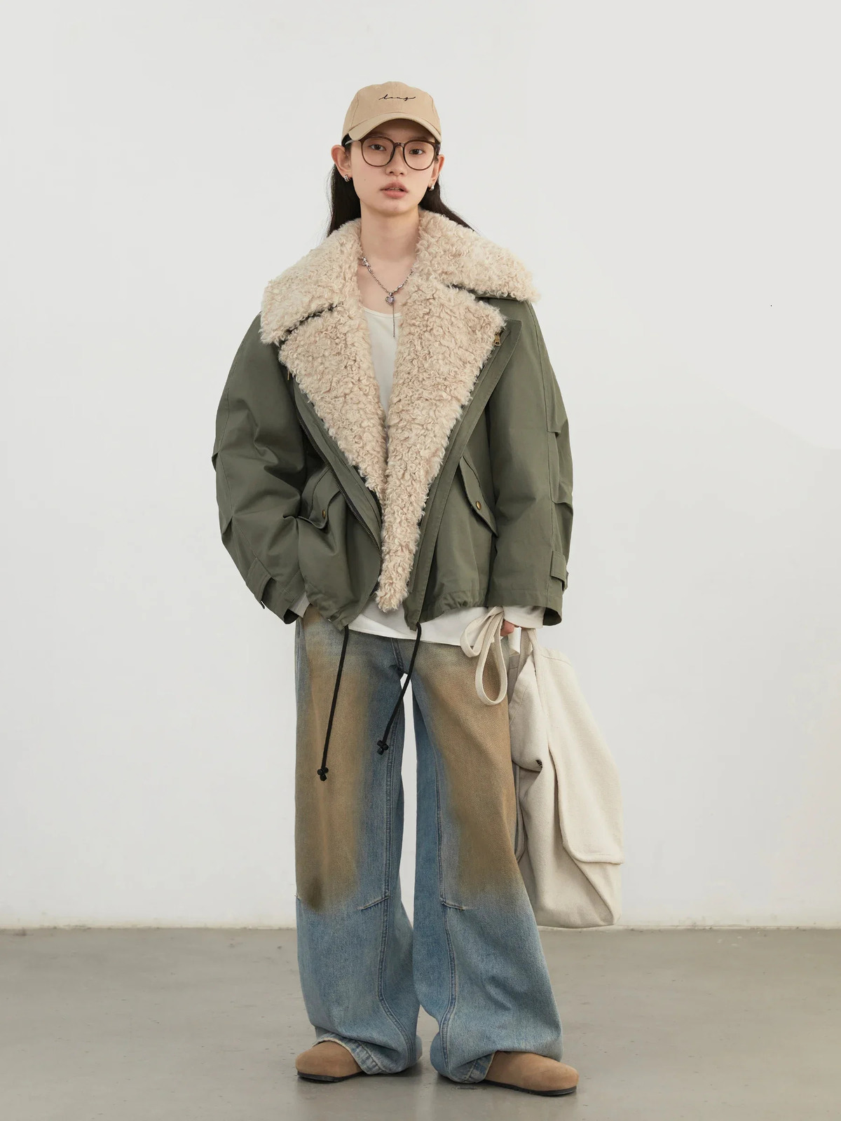 CHIC VEN Women Coats Streetwear Loose Casual Retro Motorcycle Cotton Jacket Thick Warm Female Overcoat Autumn Winter 251028