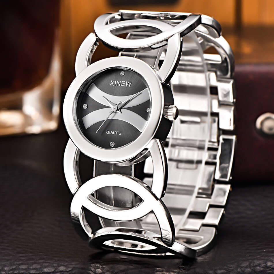 Brand New Stainless Steel Bracelet Ins Simple Luxury Women's Quartz Watch