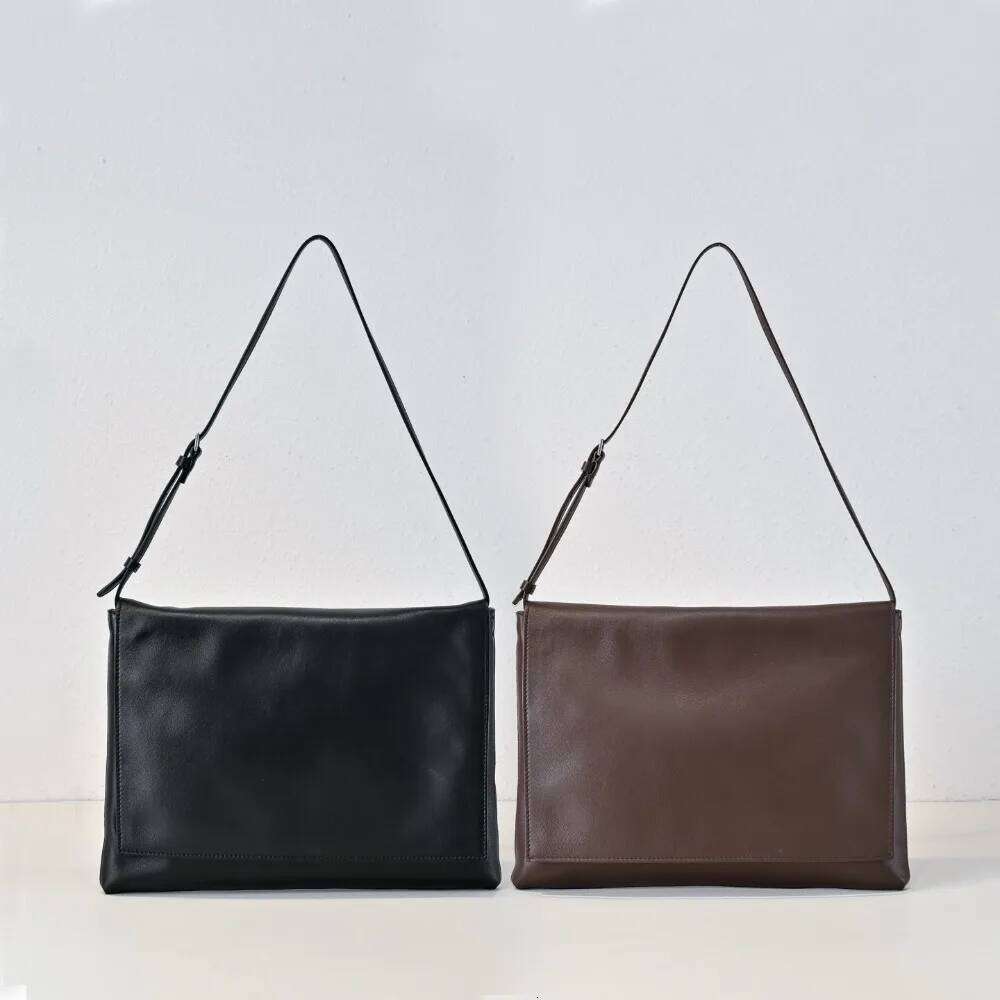 Designer Bags High Quality Minimalist Mail Carrier Simple Envelope Sheepskin Shoulder All Steel Hardware Buckle Flip Seam Armpit Bag Hot Selling