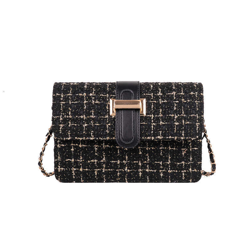 Summer Textured for Women Trendy New Fashion Simple Shoulder Casual Crossbody Woolen Small Square Bag