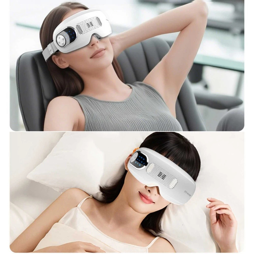 Eye Massager for Migraines Vibrating Cold Mist Eye Acupoint Massage Mask Relieve Stress Eye Care Device for Improve Sleep 251027