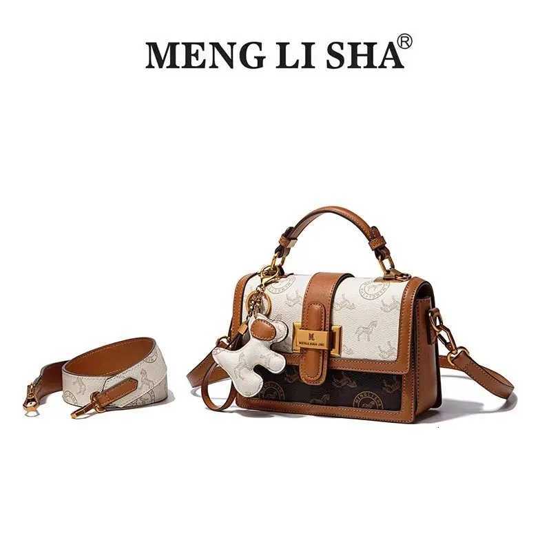 Menglisha Womens Handbag 2024 SpringSummer New Contrast Color Handbag High end Designer Single Shoulder Crossbody Bag W251029