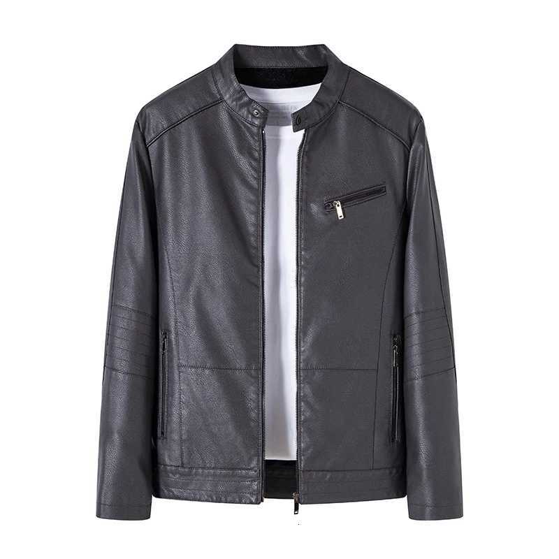 Motorcycle Jacket Spring Fashion Trend Coat Autumn Mens Slim PU Leather Jacket New Korean Slim Fit Casual Mens Leather JacketT251029