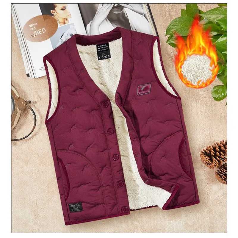 Outdoor Highquality Leisure Fishing Waterproof and Warm Loose Thick Cotton Vest Comfortable Breathable in Winter Padded Vest W251029