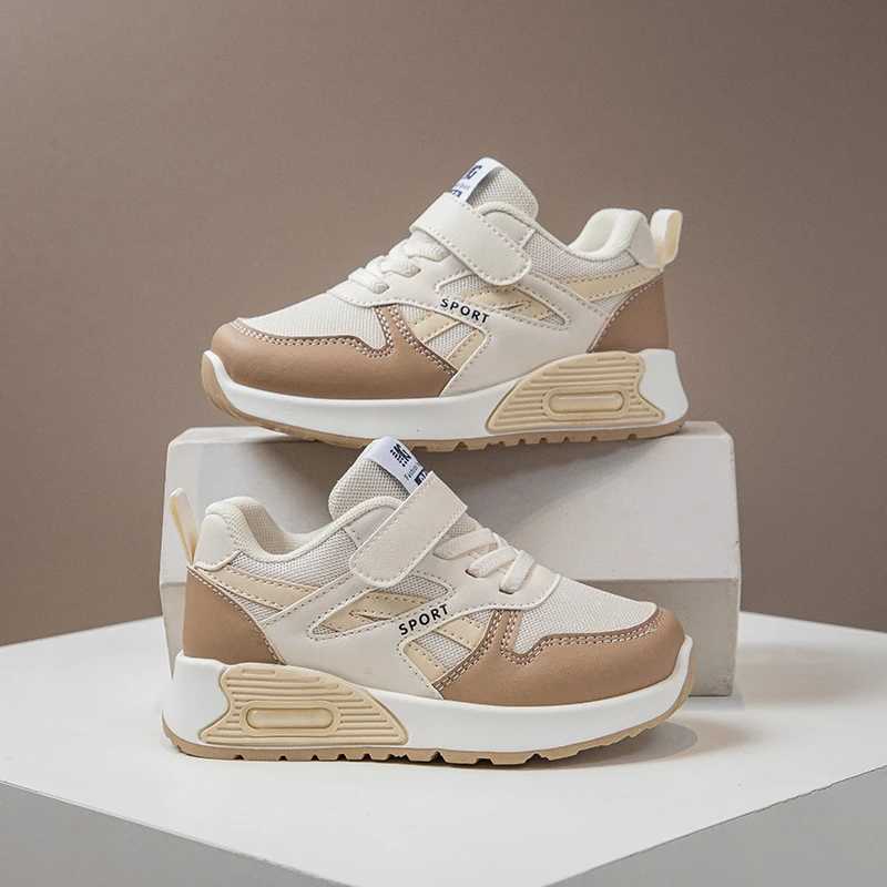 New Children Girls Autumn Leather Luxury Design Kids Casual Sneaker Tennis Sports Shoes for Girl L251028 XJ260303