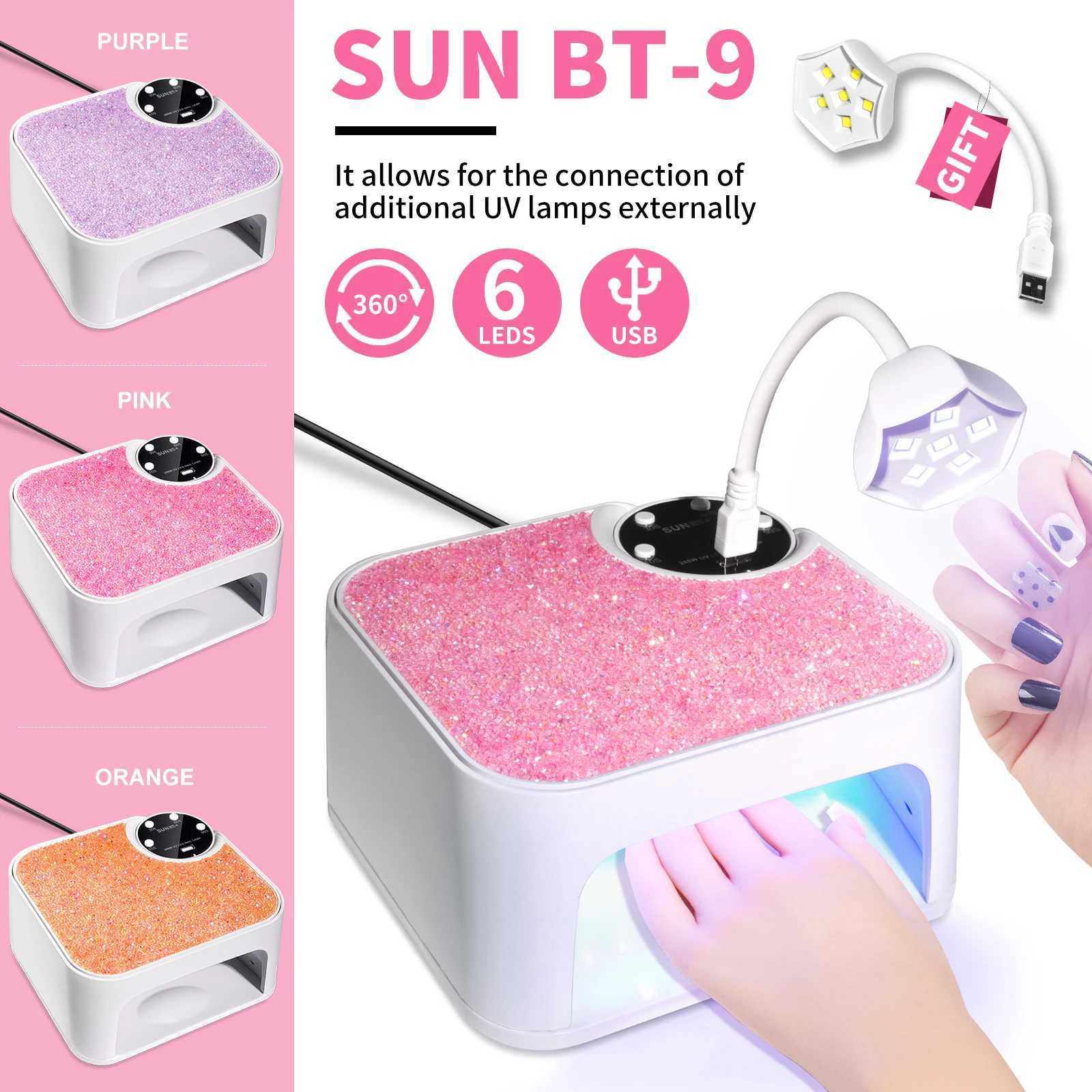 New 45LED Nail Lamp Professional UV LED Nail Dryer 4 Time Modes and Automatic Sensors Gel Nail Light With Mini LED UV Lamp J251117