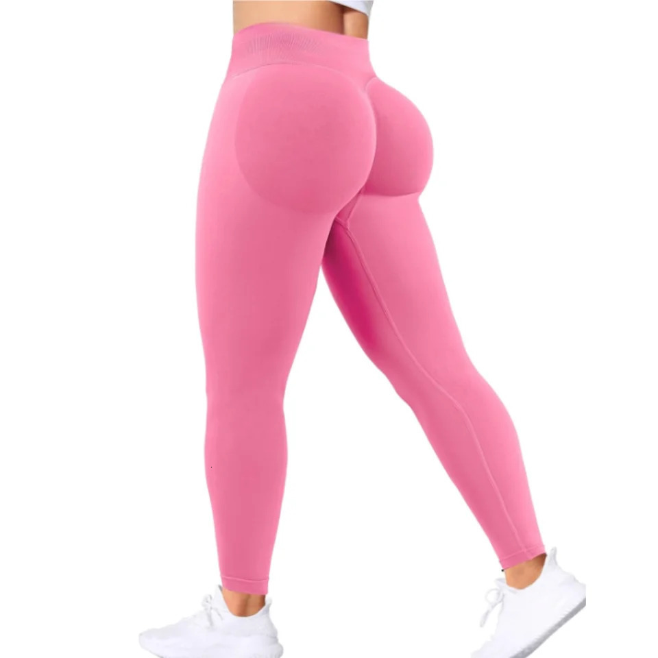 Summer Women Three Waist Gym Yoga Pants High Waist Peach Buttocks Solid Color Tight Fitting Sports Leggings Yoga Exercise Pants 251029
