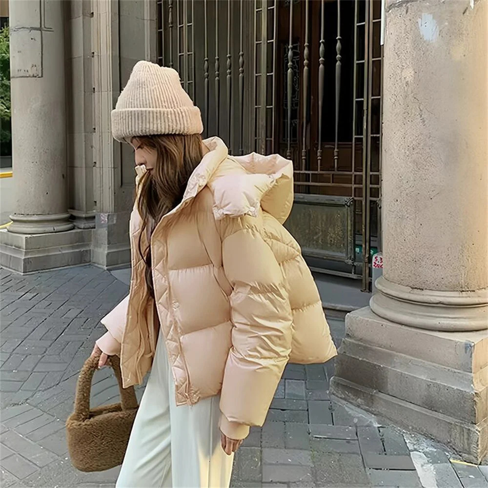 Parkas Women Winter Down Cotton Jacket Coat Ladies Hooded Outwear Parka Thick Cotton Padded Female Warm Overcoat Tops 251013