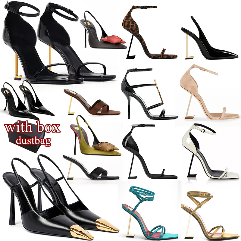 free shipping with box designer high heels women Dress Shoes patent leather black gold womens lady fashion sandals Party Wedding Office pumps size 35-42