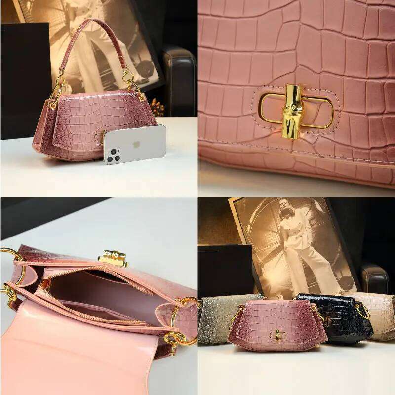 Designer Bags Designer Brand's New Stone Print Design Underarm Leather Shoulder Crossbody Bags For Women Hot Selling