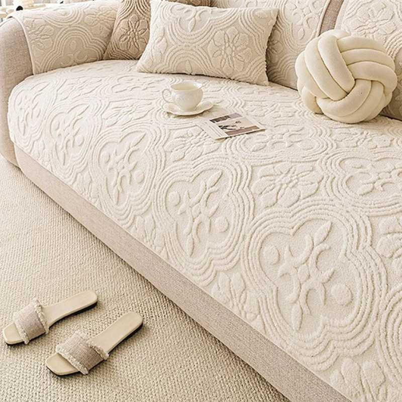 Thicken Sofa Mat Cover Nordic Jacquard Corner L Shape Sofas Towel NonSlip Couch Protector Living Room 1234 Seater Home C251028