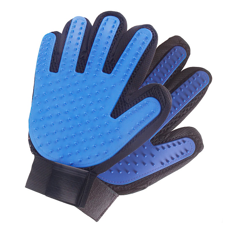 Cat & Dog Grooming Tool : Silicone Pet Bathtub Scrubbing Glove with Massaging Functionality