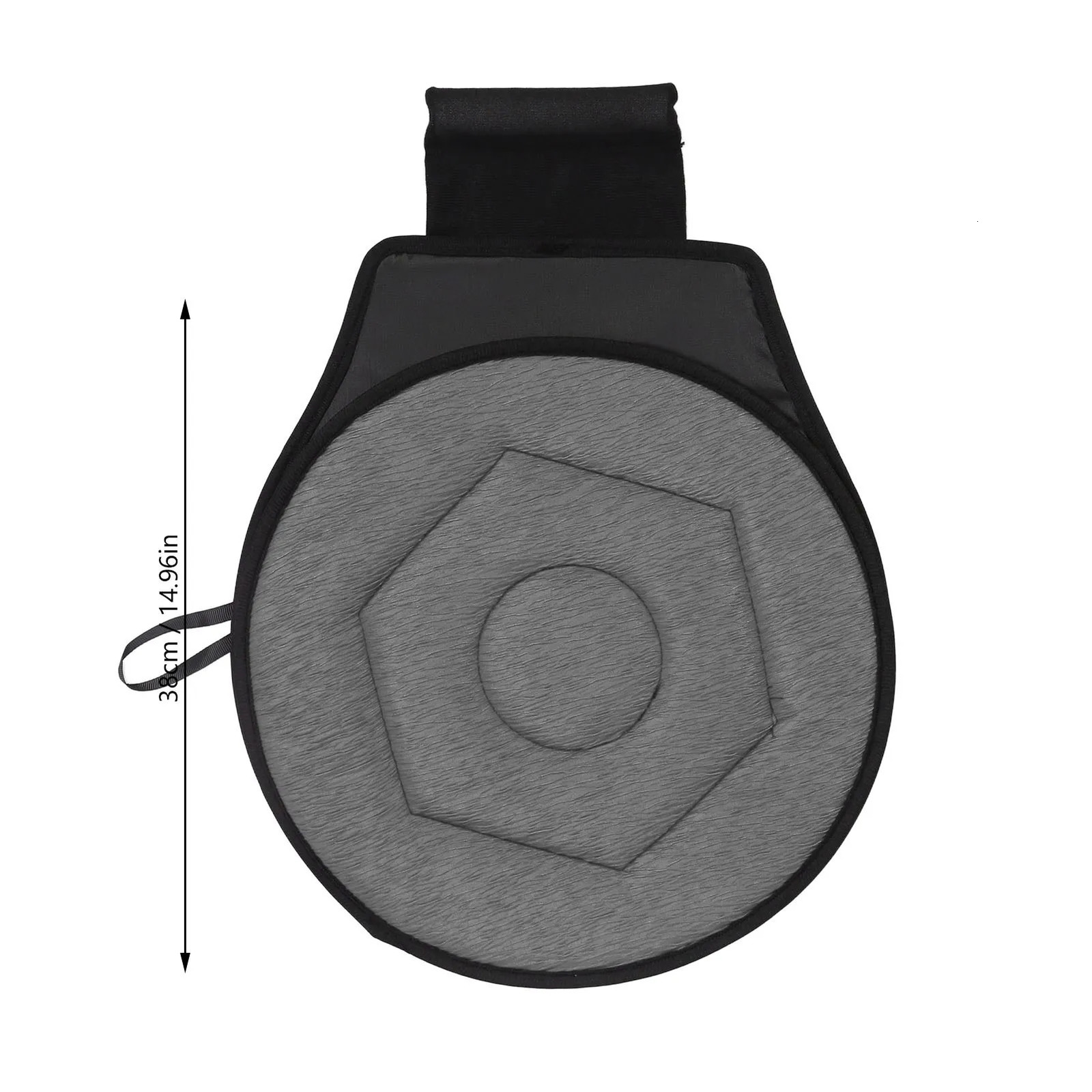 Round Car Cushion 360 Degrees Rotating Geometric Rhombic Shape Portable Rotating Seats Cushion for Elderly 251029