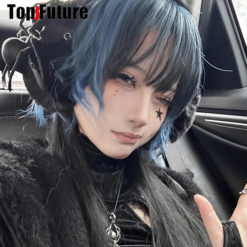 Gothic Lolita Earmuffs punk spike rivet ox horn Ear Muff Earmuff Ear Warmer Gothic Christmas GIfts devil cosplay accessories 251029
