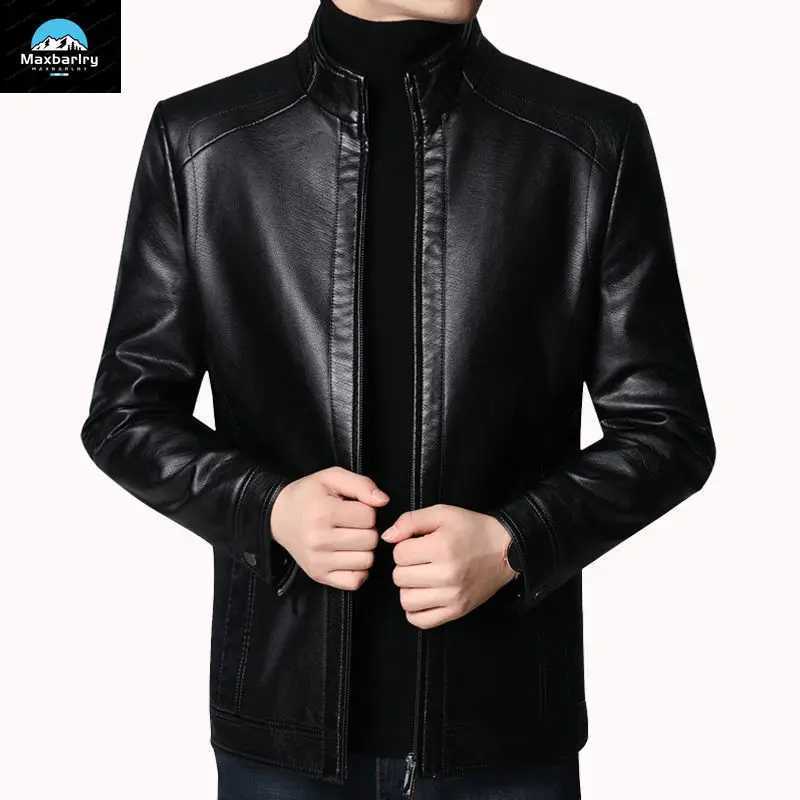 2023 New Mens Winter Leather Clothing Fashion Casual Slim Fit Artificial Leather Suit Coat Luxury Mens High Quality ClothingT251029