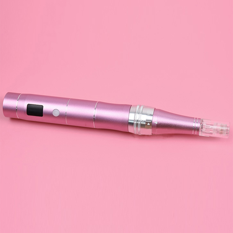 Enhance Absorption Electric Dermapen Home Beauty Tools Nano Derma Pen Micro Needling Roller With 10Pcs Disposable Replacement Head Needle Cartridges