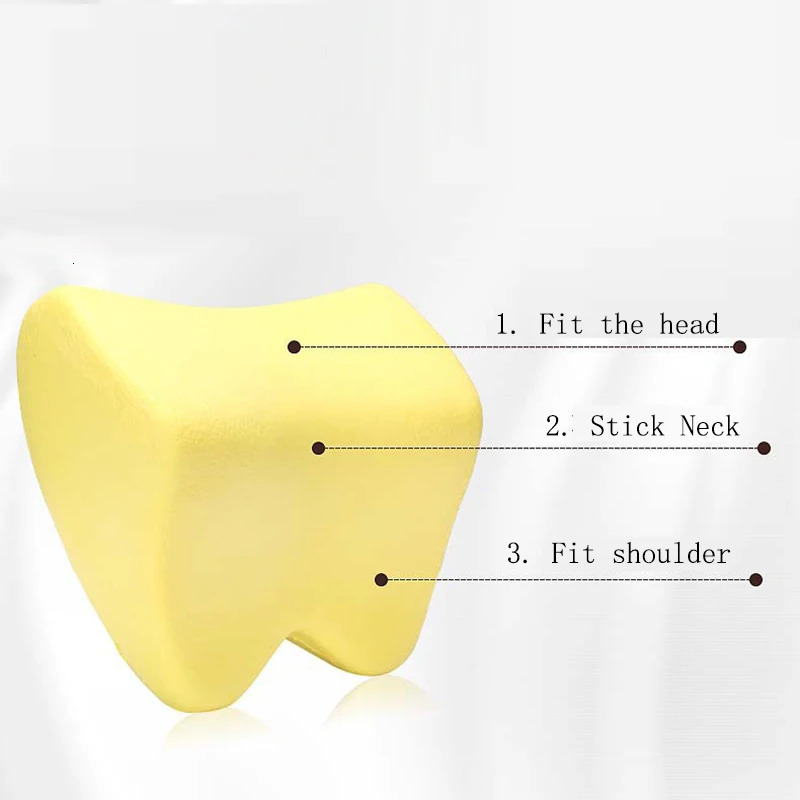 Car Neck Headrest Pillow Car Accessories Cushion Auto Seat Head Support Neck Protector Automobiles Seat Neck Rest Memory Cotton 251029