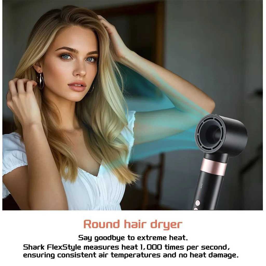 2025 New 6 In Hair Dryer Set Multifunctional Hot Air Brush Fast Heat Hair Curler Straightening Iron Hair Blower Curly Hair W251029