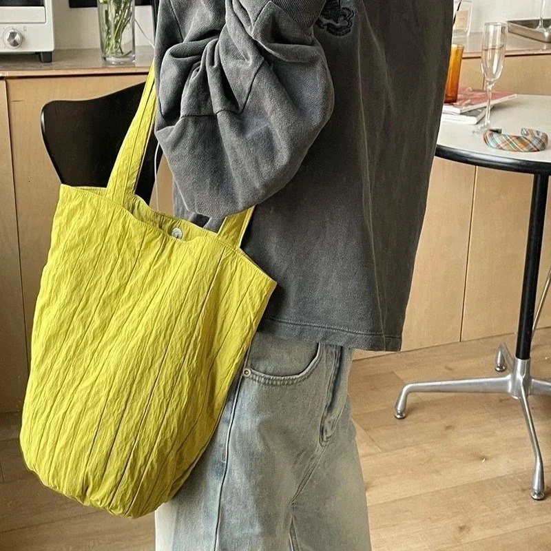 Casual Fashion Bag for Women Shopper Handbags Environmental Storage Reusable Shoulder Tote Bag School Bags 251029