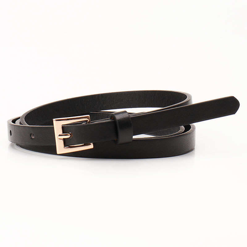Belt Fashion designer Simple Square Buckle Women's Small Candy Color Versatile Dress Decoration Coat Thin Waist Belts for Women
