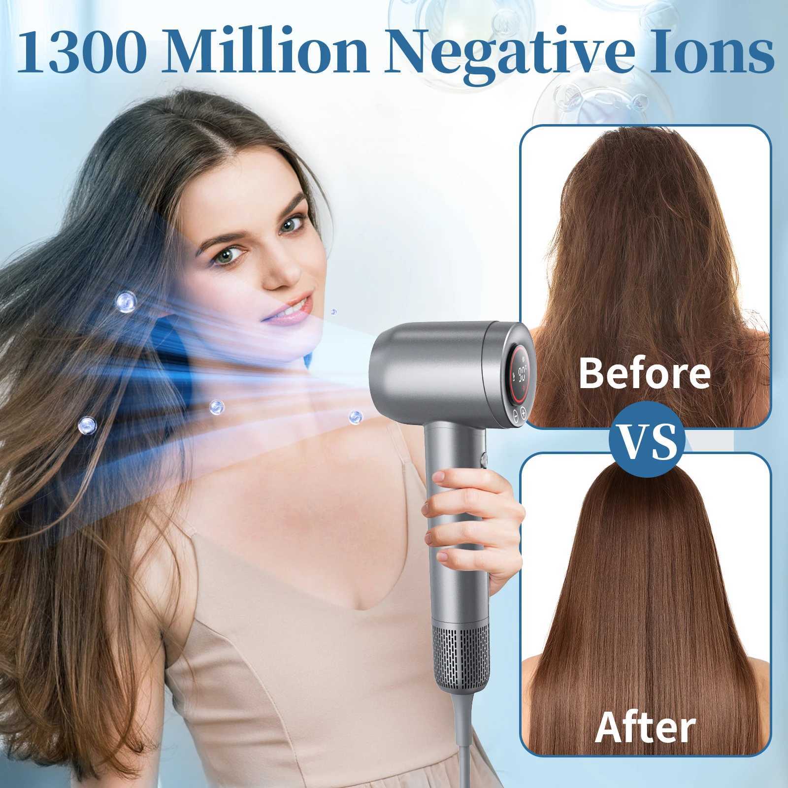 600W highspeed hair dryer Brushless negative ion hair dryer with air collection nozzle Suitable for home use dormitories W251029