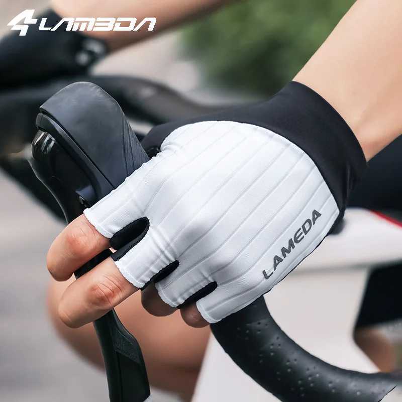 LAMEDA Summer Cycling Half Finger Gloves Cycling Short Finger Gloves Mens and Womens Lightweight Sweatproof Cycling Gear J251029