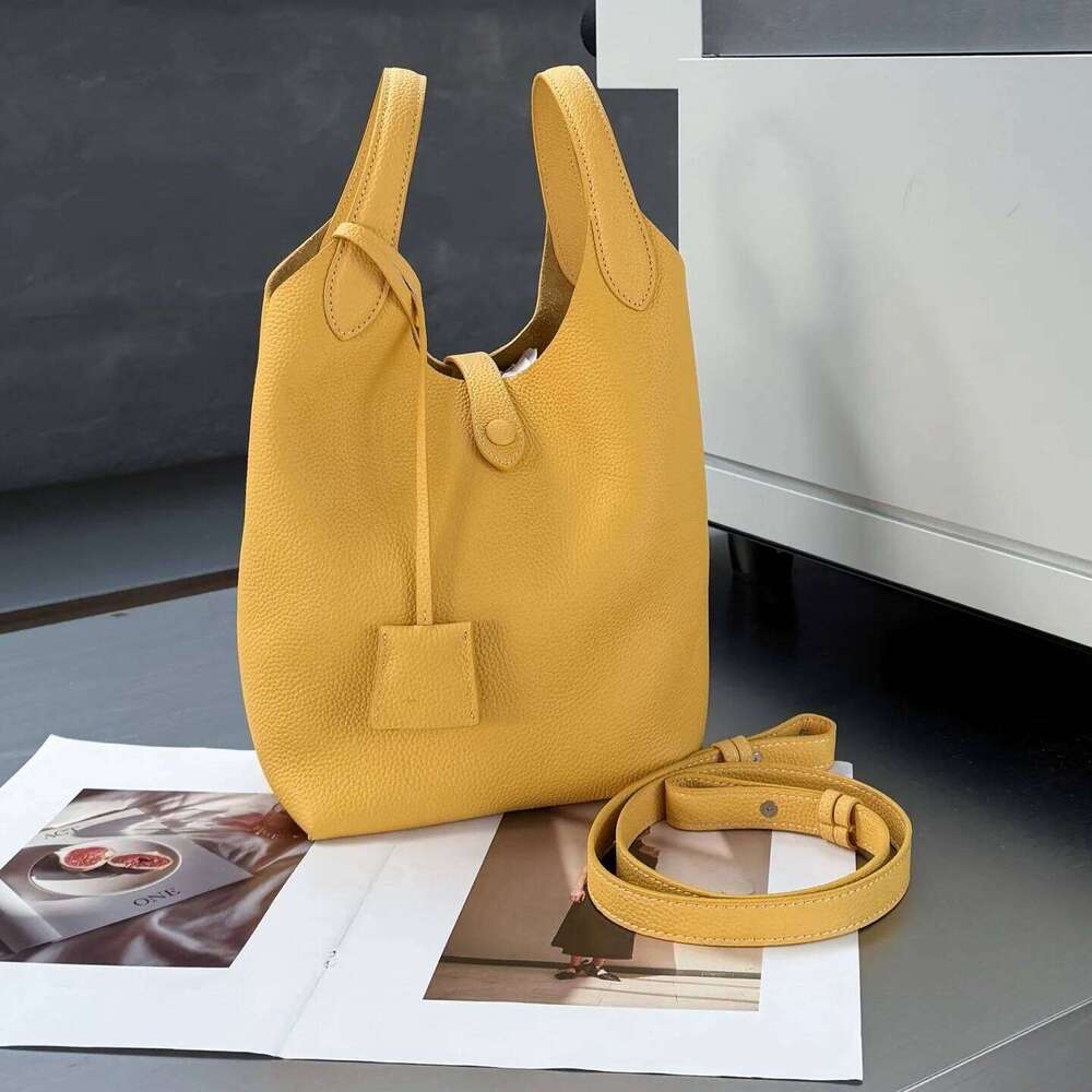 Genuine Leather Bucket New Niche Design First Layer Cowhide Large Capacity Single-Shoulder Crossbody Bag Women Handbag 251029