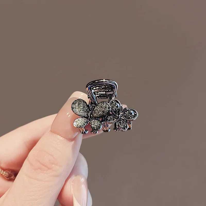 Mini Hair Claw Clips Korean Style Bangs Hair Holder Shiny Rhinestone Decor Hairpins Women Girls Daily Hair Jewelry AccessoriesW251028