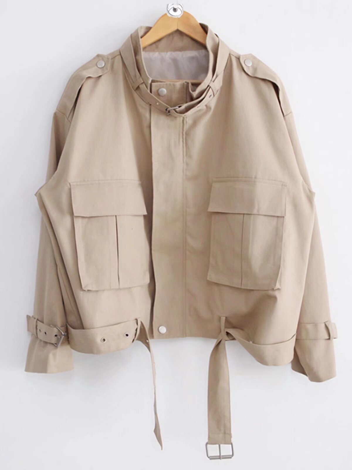 Light Mature Style Short Jacket For Designer Jacket Men Spring New Korean Version Loose Ins Trend Stand Collar Workwear Jacket