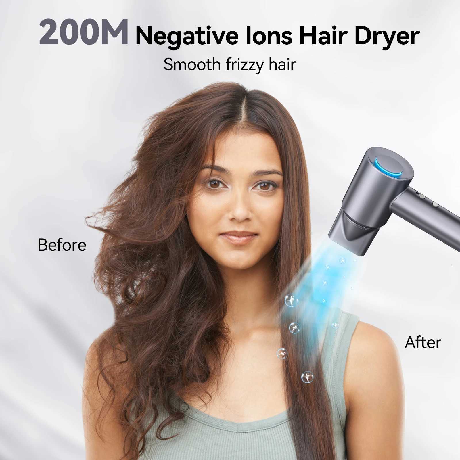 600W Professional Salon Ionic Hair Dryer with LED Light Fast Drying High Speed Hair Dryer Cepillo Secador W251029