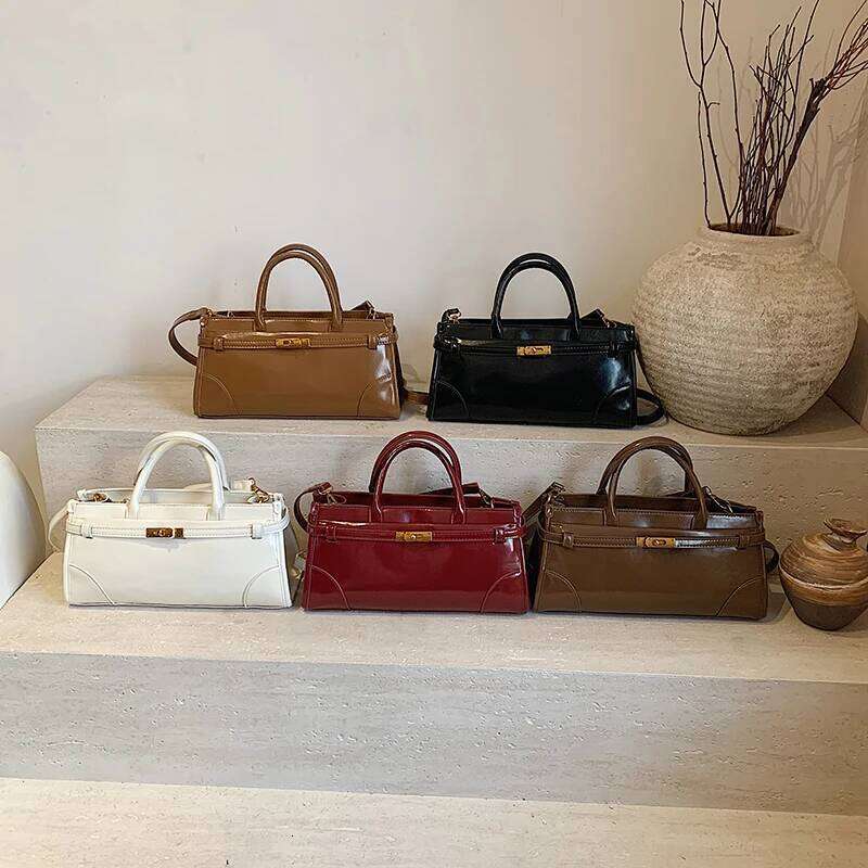 LEFTSIDE Small Pu Leather Crossbody Bags Lady Short Handle Shoulder Bag for Women New Simple Y K Retro Handbags and Purses