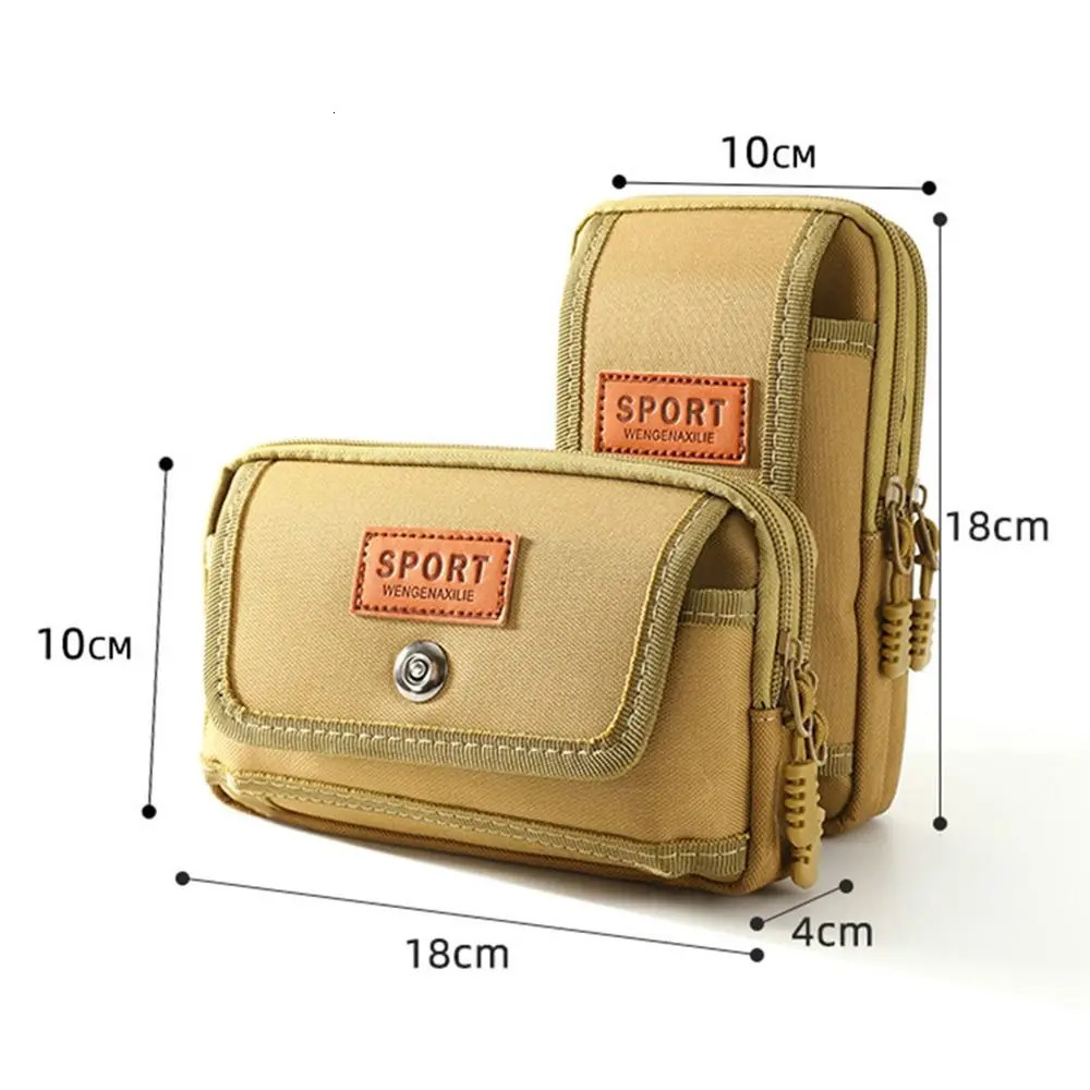 Sports Multifunctional Waist Bag Purse Portable Travel Phone Pouch Outdoor Canvas Waist Bag 251021