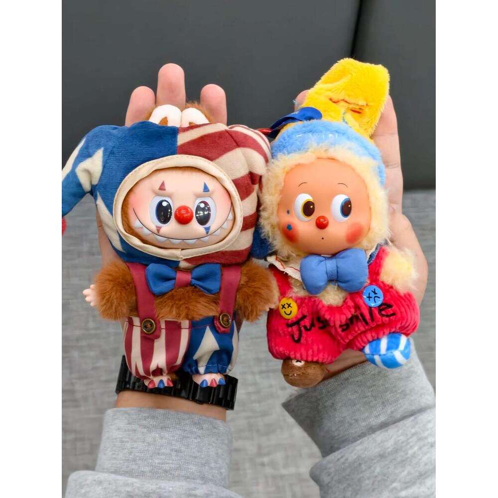 High-Quality LABUBU Halloween Tossing Ball Clown Labubu Vinyl Plush Pendant Blind Box