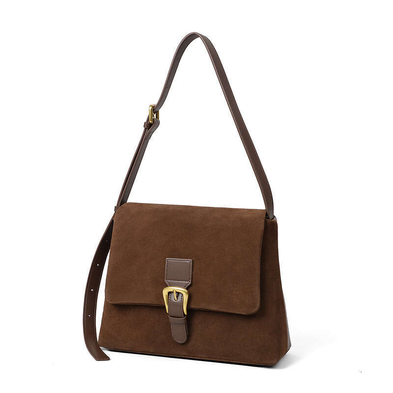 Luxury Bag Designer New Women's Fashion Niche Cross Body Bag Genuine Leather High End Suede Beach Bag Underarm One Shoulder Handbag