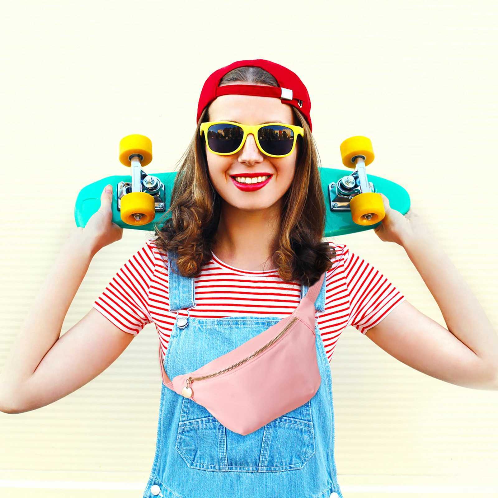 Fanny Pack For Women Nylon Belt Bag Fashion Adult Waist Pack Zipper Bum Bag Adjustable Lightweight Multifunction WaterproofT251126