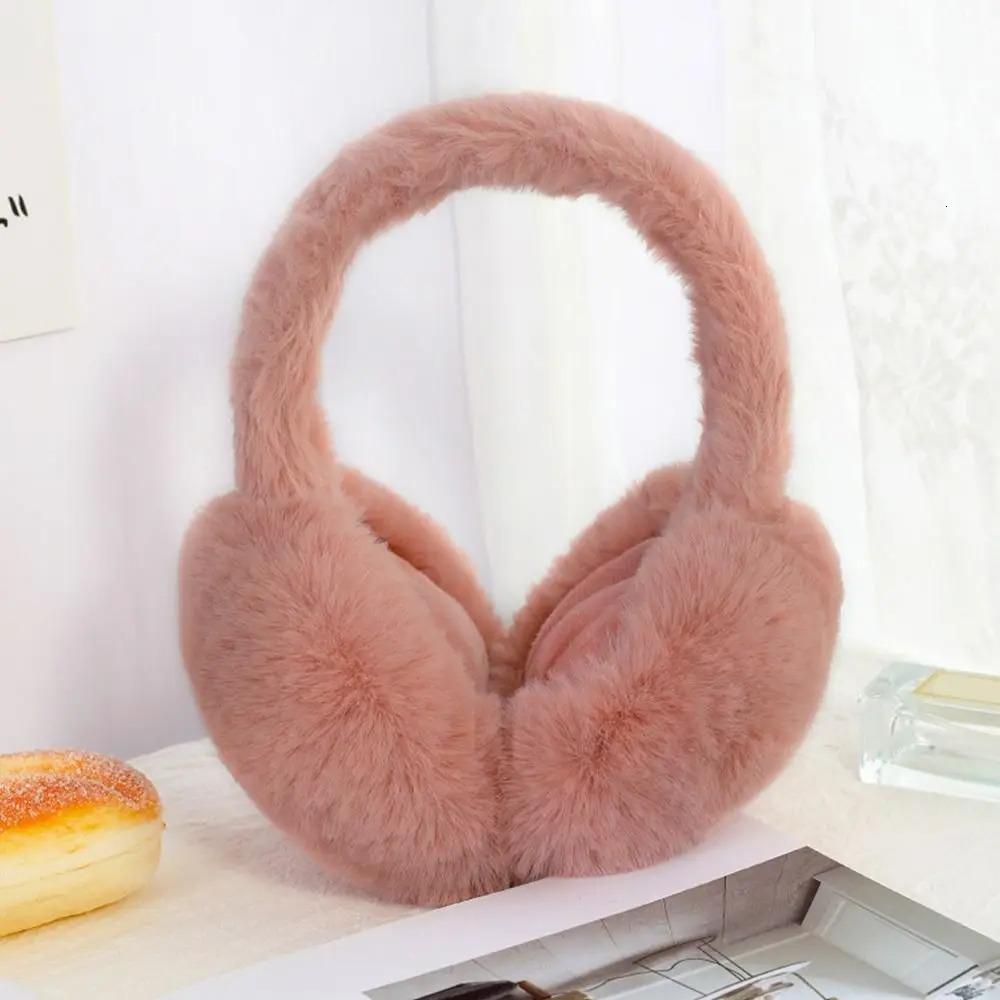 Fashion Portable Earmuffs Outdoor Cold Protection Women Men Faux Fur EarMuffs Foldable Earflaps Soft Plush Earmuffs 251029