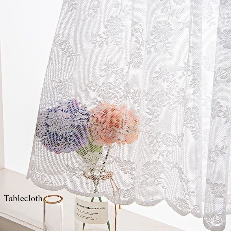 2025 Retro White Lace Fabric Tablecloth Shooting Dust Cover Tablecloth Mat