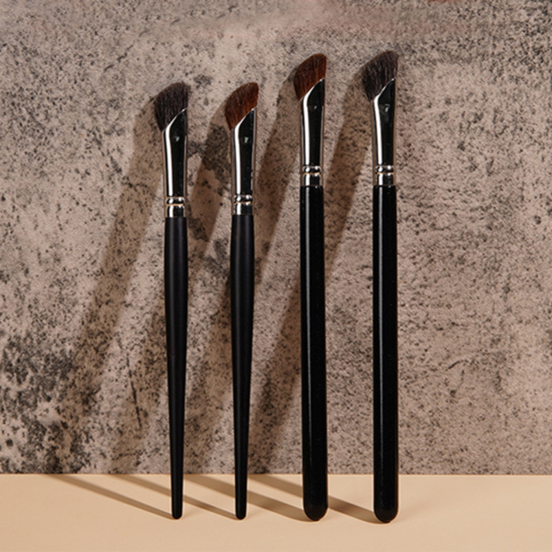 High-Quality Cosmetic Brush Set Featuring Dual-Sided Design: One Side For Scissoring Technique, Another for Base Building