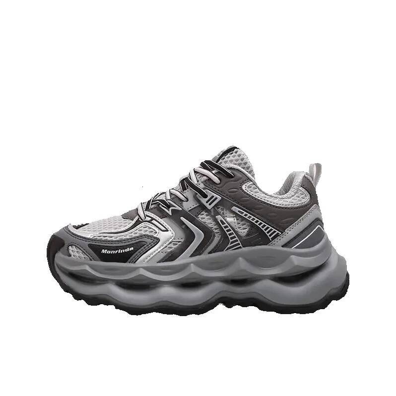 MONRINDA Mermaid Dad Shoes for Women Breathable Mesh Thick Sole Non-Slip Height Increasing Sports Shoes for Men Flexible Fashionable Suitable for Dail