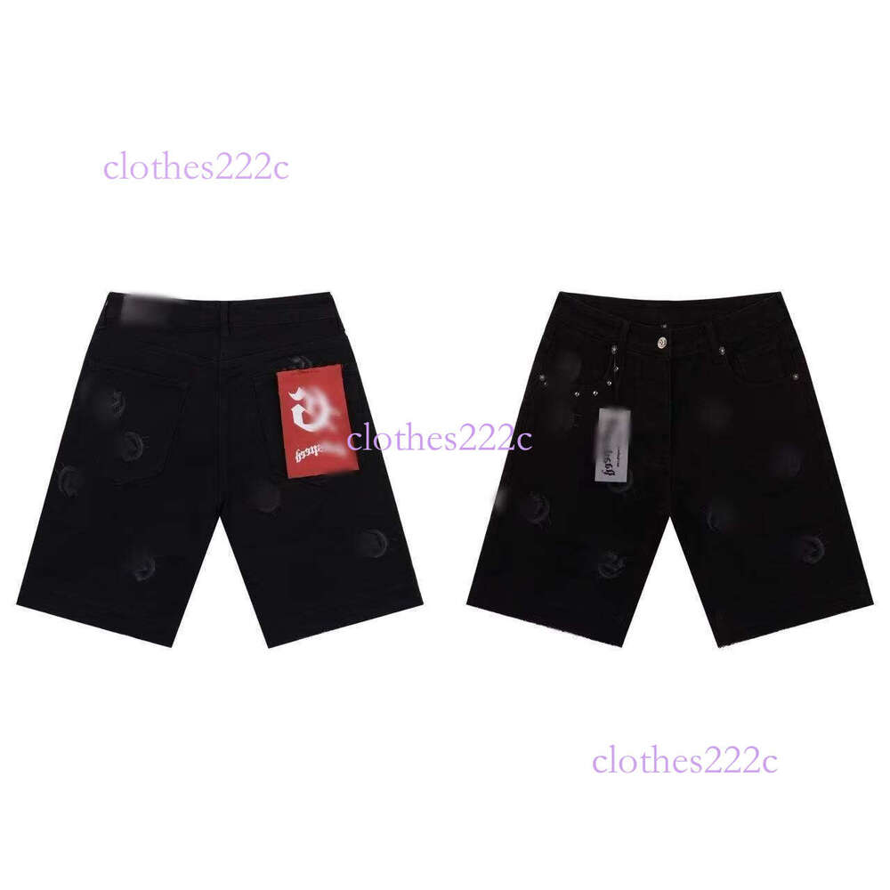 Style Trendy Brand Distressed Patchwork Straight-Leg Jeans American Casual Rock Street Hip-Hop