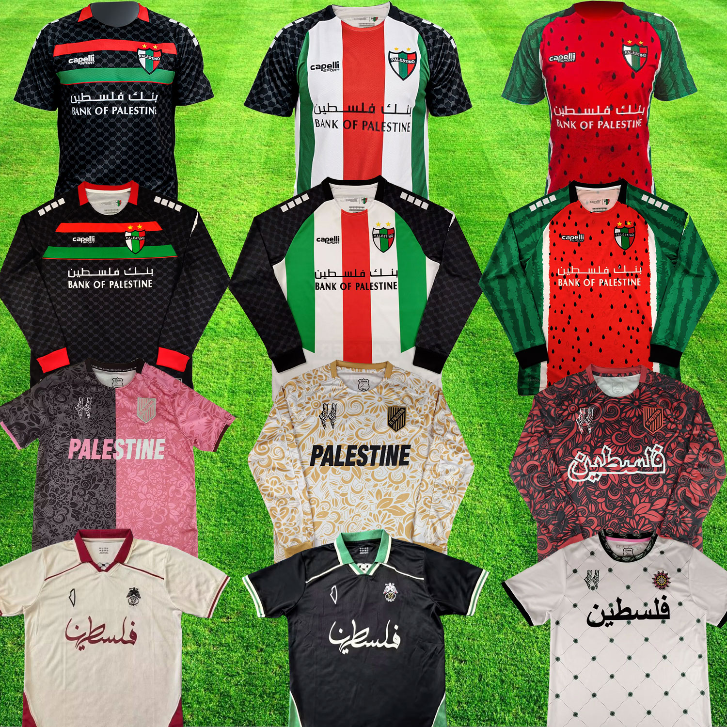 2025 2026 CD Palestino Soccer Jerseys Chile Club Deportivo Palestino Kits CARRASCO CORNEJO SALAS DAVILA FARIAS home away 3rd 25 26 Palestine football shirt